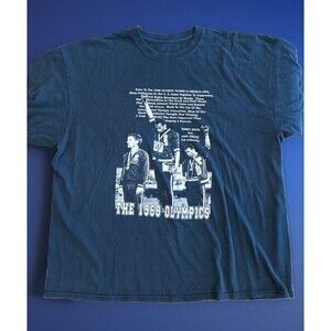 1968 Olympics Games Mexico Tommy Smith John Carlos Tshirt Size 2XL* Black GUC